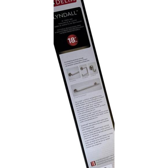 Lyndall 18 in. Wall Mount Towel Bar in Brushed Nickel, LDL18-SN - Picture 3 of 3